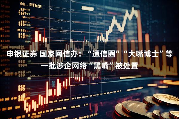 申银证券 国家网信办：“通信圈”“大嘴博士”等一批涉企网络“黑嘴”被处置