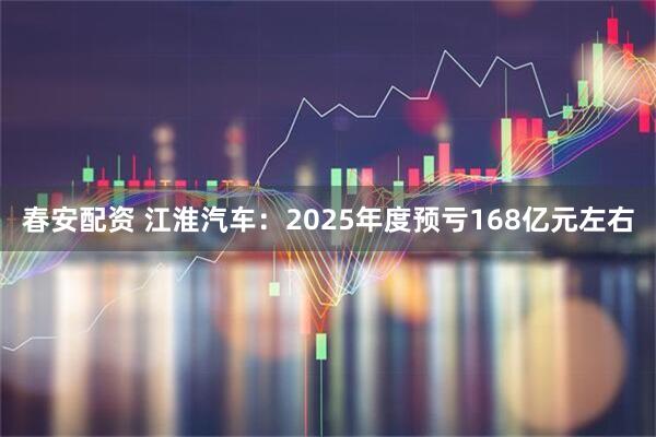 春安配资 江淮汽车：2025年度预亏168亿元左右