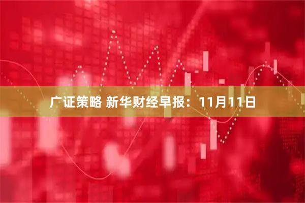 广证策略 新华财经早报:11月11日